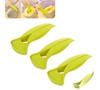 2025 New Melon Cutting Tool, Cantaloupe Slicer Fruit Cutter, Portable Cube Watermelon Cutter Slicer, Multifunctional Simple Melon Divider Peeler for Home Party Camping Kitchen Gadget(3pcs)