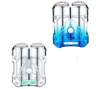 2025 New Mini Shaver-Compact Electric Razor & Charging Lighter Combo, 2-in-1 Portable Electric Mini Shaver, Silent Windproof Electrics Heating Wire Ignition, for Men Travel, Home, Car (Silver)