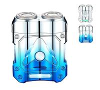 2025 New Mini Shaver-Compact Electric Razor & Charging Lighter Combo, 2-in-1 Portable Electric Mini Shaver, Silent Windproof Electrics Heating Wire Ignition, for Men Travel, Home, Car (2pcs)