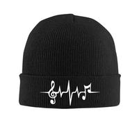 2025 New Music Pulse, Notes, Clef, Frequency, Wave, Sound, Dance Cappello A Maglia Calda Hip Hop Cappello Autunno Winter Outdoor Beani