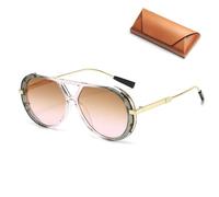 2025 New Oversized Sunglasses for Women Men Retro Trendy Sun Glasses Big Large Fashion Vintage Shades (A)