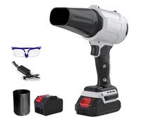 2025 New Powerful Leaf Blower Cordless, Turbo Air Blower,Cordless Turbo Super Power Air Duster,Lightweight Multi-Purpose Leaf Cleaner for Yard, Garage Cleaning (grey)