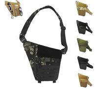 2025 New Powios Crossbody Bag, Powios Crossbody Bag, Mens Cross Body Bags for Outdoor Hiking & Traveling (Black Camouflage)