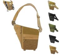 2025 New Powios Crossbody Bag, Powios Crossbody Bag, Mens Cross Body Bags for Outdoor Hiking & Traveling (Khaki)