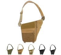 2025 New Powios Crossbody Bag, Shoulder Crossbody Bag for Men, Multifunctional Large Capacity Outdoor Waterproof Chest Bags (Khaki1)