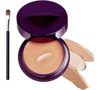 2025 New Soft Matte Cream Concealer, Full Coverage Waterproof Concealer, Long-lasting and Lightweight, Suitable for Blemishes, Scars, Tattoos (Dark Skin)
