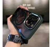 2025 New Tinted Shockproof Magnetic Phone Case for iPhone Silicone Magnetic Case (Green,for iPhone xr)