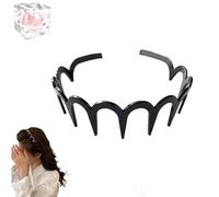 2025 New U Shape Fashion Tooth Hair Comb Headband, High Cranium Head Bands for Women's Hair for Women Gifts for Teen Girls (Black)