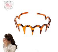 2025 New U Shape Fashion Tooth Hair Comb Headband, High Cranium Head Bands for Women's Hair for Women Gifts for Teen Girls (Light Brown)