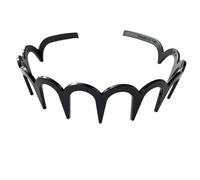 2025 New U Shape Fashion Tooth Hair Comb Headband, High Cranium Head Bands for Women's Hair, Reversible Korean Headbands with Teeth for Teen Girls Gifts (Black)