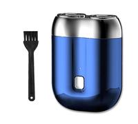 2025 New Upgrade Pocket Shaver USB Mini Shavers,Dual-Head Compact Electric Razor for Men,Waterproof Portable Travel Shaving Kit,Rechargeable Wet and Dry for Home and Travel (blue)
