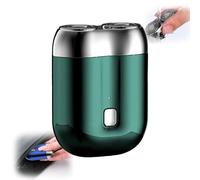 2025 New Upgrade Pocket Shaver USB Mini Shavers, Literalous Shavers, with Waterproof & Low Noise, Portable Suitcase Design, for Travel Office Business Trip (Green)