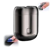 2025 New Upgrade Pocket Shaver USB Mini Shavers, Literalous Shavers, with Waterproof & Low Noise, Portable Suitcase Design, for Travel Office Business Trip (Gray)