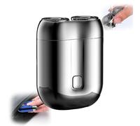 2025 New Upgrade Pocket Shaver USB Mini Shavers, Literalous Shavers, with Waterproof & Low Noise, Portable Suitcase Design, for Travel Office Business Trip (Silver)