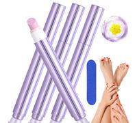 2025 New Upgraded 3-in-1 Nail Care Pen, 3 in 1 Nail Oil Cuticle Pens with Ceramic Tip, Fragrance + Manicure + Armor in One Portable Nail Care Pen, For Brittle, Peeling, Breaking, Thin Nails (3PCS)