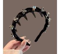 2025 New Vintage High Cranium Artificial Pearl Hairband, Elegant Pearl Headbands for Women, Anti-slip Decorative Hair Bands Fashion Hair Accessories for Women (A)