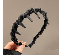 2025 New Vintage High Cranium Artificial Pearl Hairband, Elegant Pearl Headbands for Women, Anti-slip Decorative Hair Bands Fashion Hair Accessories for Women (D)