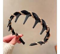 2025 New Vintage High Cranium Artificial Pearl Hairband, Elegant Pearl Headbands for Women, Anti-slip Decorative Hair Bands Fashion Hair Accessories for Women (I)