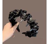 2025 New Vintage High Cranium Artificial Pearl Hairband, Elegant Pearl Headbands for Women, Anti-slip Decorative Hair Bands Fashion Hair Accessories for Women (G)