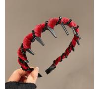 2025 New Vintage High Cranium Artificial Pearl Hairband, Elegant Pearl Headbands for Women, Anti-slip Decorative Hair Bands Fashion Hair Accessories for Women (E)