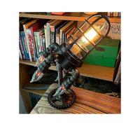 2025 New Vintage Style Table Lamp Industrial Rocket Ship Light Suitable for Various Interiors and Steampunk Decor