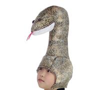2025 New Year Snake Hat - Cute Plush Snake Cosplay Hat Animal Headgear