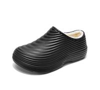 2025 Non Slip Work Shoes for Women Men,Lightweight Comfortable Waterproof Non Slip Kitchen Garden Work Shoes,Indoor And Outdoor Winter Warm Fleece Armadillo Clogs (1PCS/C,42)