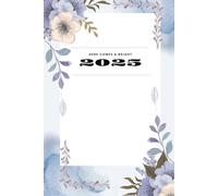 2025 Notebook:: Here Comes a Bright 2025, Beautiful, Purple, Cream Flower Pattern, New Year, Goals, Size 6 x 9, 120 Wide Journal Pages