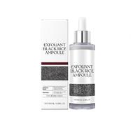 2025 nuova fiala esfoliante di riso nero bianco per il viso, sbucciare delicatamente, idratare profondamente con il siero minimizzante poro, esfoliatore di riso splendente, riso buccia trattamento