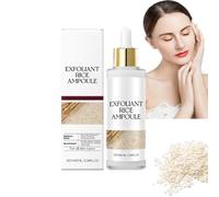 2025 nuova fiala esfoliante di riso nero bianco per il viso, sbucciare delicatamente, idratare profondamente con il siero minimizzante poro, esfoliatore di riso splendente, riso buccia trattamento