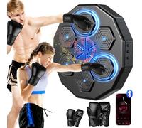 2025 Nuova macchina da boxe musicale con due paia di guanti Aggiornato 2.0 Smart Bluetooth Musica Boxe Giochi genitori-figlio Attrezzatura per esercizi a parete per la casa