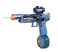 2025 Nuova pistola ad acqua elettrica con realistici effetti di luce della fiamma di rinculo simulato, pistola ad acqua automatica ricaricabile per piscina estiva giocattolo d'acqua per bambini