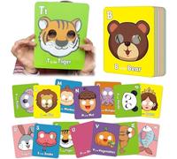 2025 Nuove 26 Carte Con Maschera Dell'alfabeto, Carte Con Maschera Dell'alfabeto Colorate, Con Maschera Di Animale, For Imparare Le Lettere, Frasi In Inglese, Giochi Educativi Interattivi