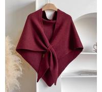 2025 nuove donne primavera e autunno moda elegante sciarpa a triangolo tinta unita mantello scialle multifunzionale retrò per il tempo libero all'aperto