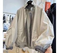 2025 Nuovi arrivi autunnali, giacca corta da donna con colletto alla coreana, stile casual e comodo, giacca a vento utility L,M,S,XL,XXLVichyTessuto intrecciato