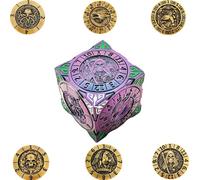 2025 Nuovi dadi di trottola DND, Set di dadi metallici 7 in 1 con rilievo 3D, dadi poliedrici per Giochi di ruolo Dungeon e Draghi, Accessori D&D per MJ e Giocatori.