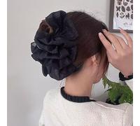 2025 Nuovi fermagli per capelli in seta chiffon, clip a bolla di arco, clip per artigli per capelli in tulle a rete, strumento per lo styling dei capelli della signora