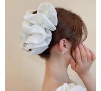 2025 Nuovi fermagli per capelli in seta chiffon, clip a bolla di arco, clip per artigli per capelli in tulle a rete, strumento per lo styling dei capelli della signora