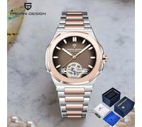 2025 Nuovi orologi da uomo PAGANI DESIGN con scatola Orologio automatico di lusso per uomo Tourbillon Orologi da polso meccanici AR Orologio con zaffiro