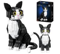2025 Nuovo 801PCS Modello Animale Tuxedo Gatto Building Blocks Cute Cartoon Kitty Assemblare Mattoni Giocattolo Educativo Regalo Per Il Capretto Ragazzo Adulto