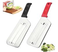 2025 Nuovo Affettatrice e Trituratore di Verdure Multifunzionale, in Acciaio Inossidabile, Taglierina per Cavolo Cavolo, Crauti e Patate (Nero + Rosso)