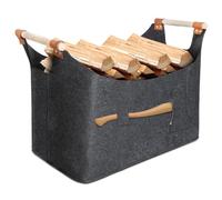 2025 Nuovo Borsa In Feltro Per Legna Da Ardere 55 x 40 x 32 cm 70L, Cestino in legno di feltro, L'ascia può essere posizionata, Per lo Stoccaggio Della Legna Da Ardere In Interni, Cesto in legno, ecc