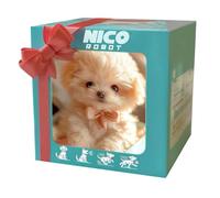 2025 Nuovo Cane Robot Ai, Il Mio Cucciolo Robot Intelligente e Realistico, Il Cappello Si Comporta Come Un Vero Cane, Animale Domestico Robotico Interattivo per Adulti, Cammina, Abbaia, Scodinz White