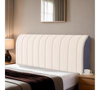 2025 Nuovo Copritestata Del Letto Matrimoniale Imbottito ,Copri Testata Letto Matrimoniale/SingoloVelluto Elastica Universale Copertura Per Testiera Per Letto，Per Decorazione Camera Letto(Beige,100x65
