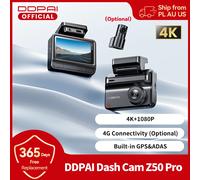 2025 Nuovo DDPAI Dash Cam Z50 Pro 4K Telecamera per auto Visione notturna 5GHz Wi-Fi GPS ADAS 24H