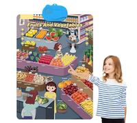 2025 Nuovo diagramma parlante da parete per bambini - Inglese, Poster di apprendimento con canzoni, ABC, numeri, parole animali e pianoforte, imparare e giocare, imparare attraverso l'intrattenimento