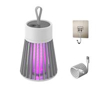 2025 Nuovo Mozz Guard Mosquito Zapper,MozzGuard,Lampada da zanzara impermeabile per esterno,Lampada da zanzara con batteria portatile,Protezione per mozzguard con cavo USB (grigio)