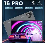 2025 nuovo Pad 16 Pro Tablet 10 pollici Android 5G Dual SIM 16GB + 1024GB versione globale 10000mah HD Tab Tablet PC per bambini bambini Black add Keyb