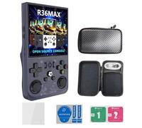 2025 Nuovo R36MAX Retro Console di gioco, portatile palmare Console per videogiochi, 4.0-in 4 k HD IPS schermo con 128G Built-in 18000 giochi classici, Open Source Sistema Linux (grigio, 128)