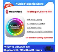2025 Nuovo Redmagic Cooler 6 Pro Radiatore magnetico Ice Funcooler Led 30W Semiconduttore Dissipazione del calore Raffreddamento per il gioco del telefono iPhone Nubia Z70 Ultra Redmagic Cooler 6 Pro+